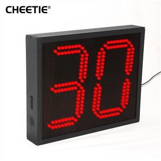 Cloc Ergyd Digidol Amserydd Pêl-fasged LED gwrth-ddŵr ar gyfer Twrnamaint Cwrt Campfa